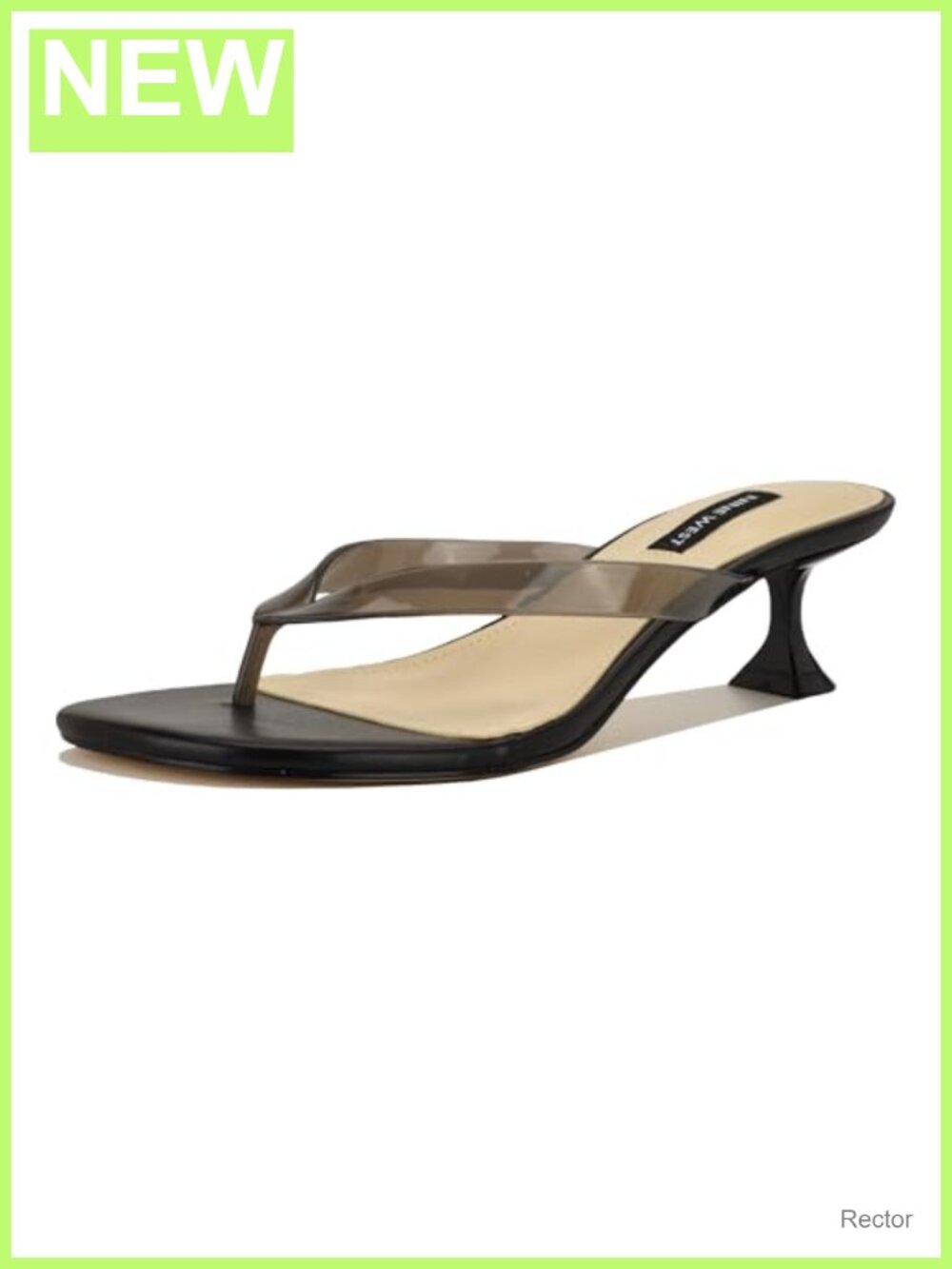 Nine West Crisee Women's Heeled Sandals Kitten Heel Slip-on Open Toe Slingback